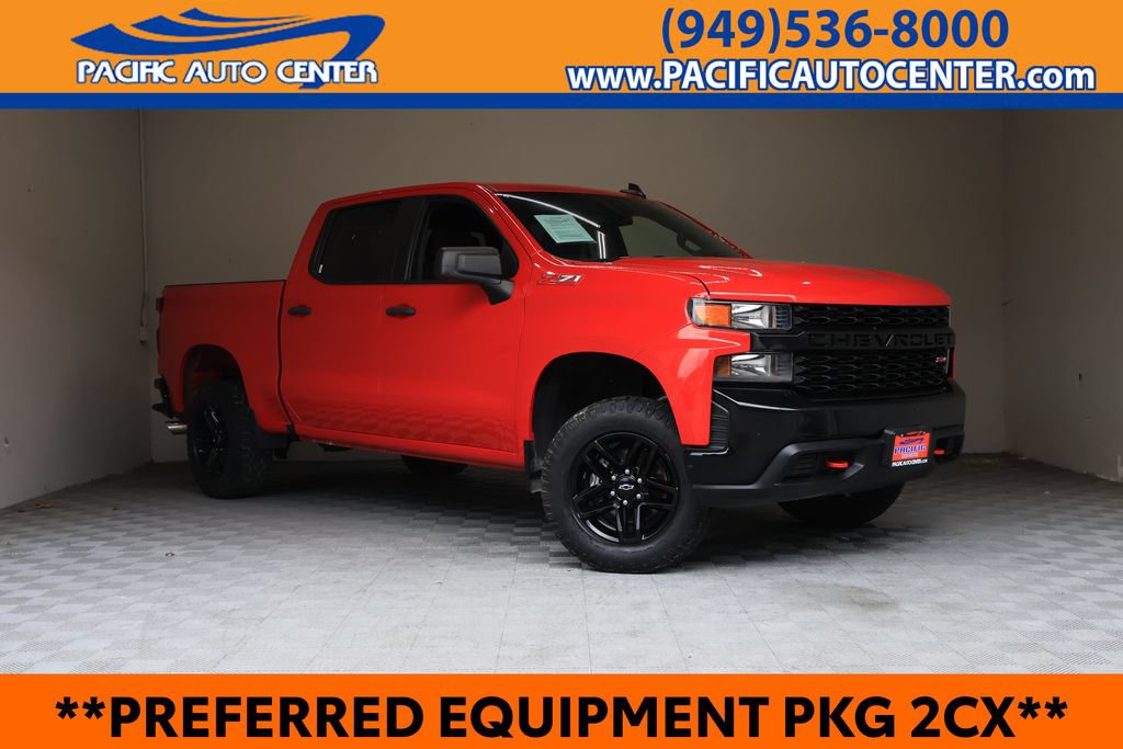 Used 2021 Chevrolet Silverado 1500 Custom Trail Boss w/ Safety Confidence Package AWD/4WD image 1