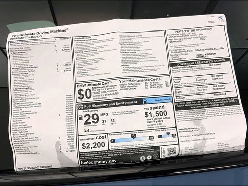 New 2025 BMW X3 xDrive30i w/ Premium Package image 12