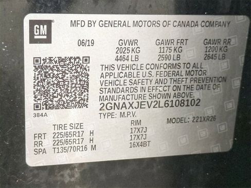 Certified 2020 Chevrolet Equinox LT w/ Driver Convenience Package image 30