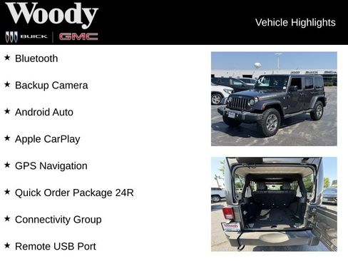 Used 2017 Jeep Wrangler Unlimited Rubicon w/ Connectivity Group AWD/4WD image 3