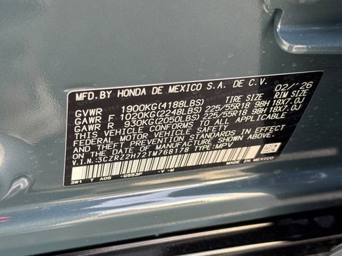 New 2026 Honda HR-V EX-L image 22