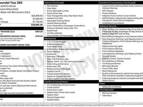 New 2026 Chevrolet Trax RS w/ Sunroof Package FWD image 2
