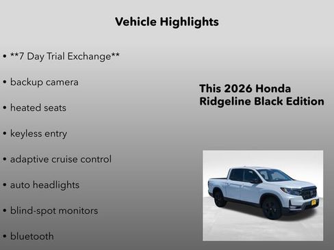 New 2026 Honda Ridgeline Black Edition image 5