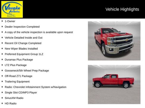 Used 2019 Chevrolet Silverado 2500 LTZ w/ Duramax Plus Package AWD/4WD image 2