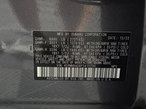 Certified 2023 Subaru Ascent 8-Passenger AWD/4WD image 10