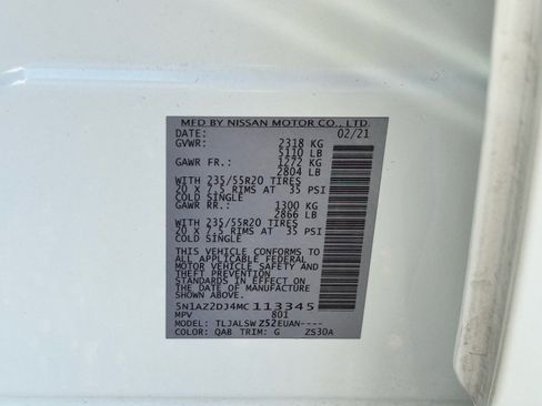 Used 2021 Nissan Murano Platinum w/ Cargo Package image 29