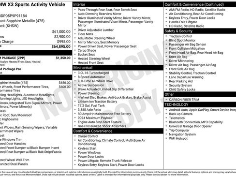 Used 2023 BMW X3 M40i w/ Premium Package image 10