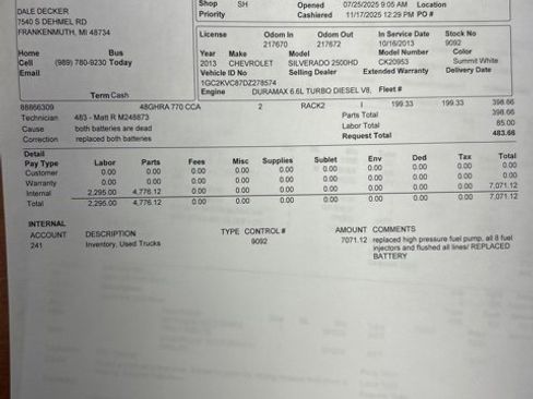 Used 2013 Chevrolet Silverado 2500 W/T image 4