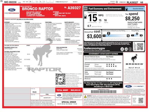 Used 2024 Ford Bronco Raptor AWD/4WD image 4