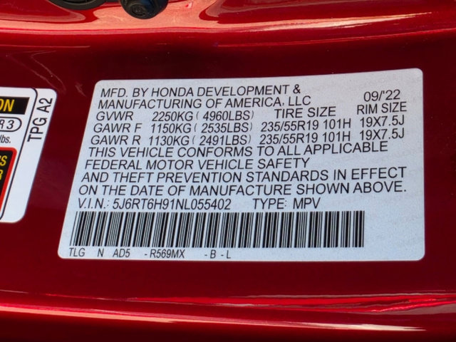 Certified 2022 Honda CR-V Touring image 35