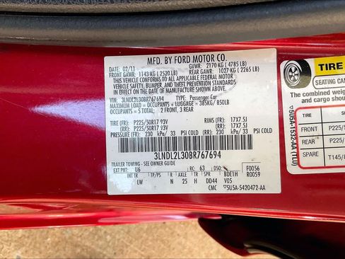 Used 2011 Lincoln MKZ Hybrid w/ 202A Rapid Spec Order Code FWD image 33