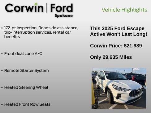 Used 2025 Ford Escape Active AWD/4WD image 12