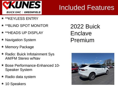 Used 2022 Buick Enclave Premium AWD/4WD image 3