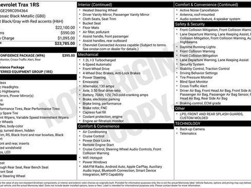 Used 2024 Chevrolet Trax RS w/ Driver Confidence Package FWD image 16