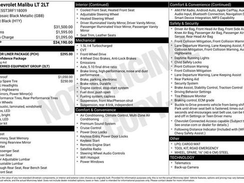 Used 2024 Chevrolet Malibu LT w/ LPO, Floor Liner Package FWD image 25