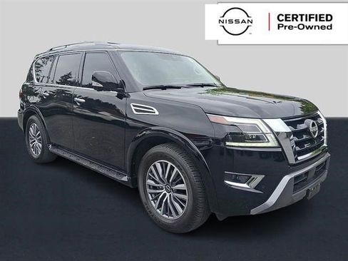 Certified 2023 Nissan Armada SL w/ Captain's Chairs Package AWD/4WD image 1