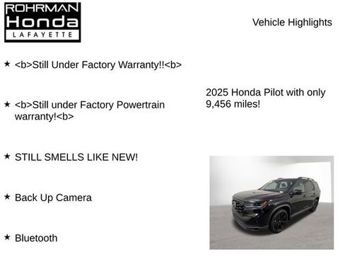Used 2025 Honda Pilot Black Edition image 7