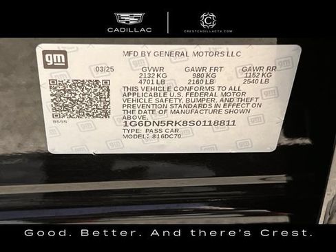 Certified 2025 Cadillac CT5 Premium Luxury w/ Technology Package RWD image 34