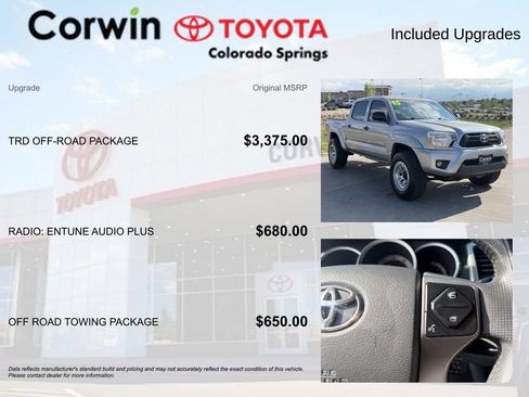 Used 2015 Toyota Tacoma 4x4 Double Cab w/ TRD Off-Road Package image 4