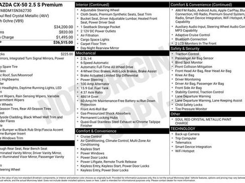 Certified 2025 MAZDA CX-50 AWD 2.5 S w/ Premium Package image 6