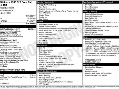 Used 2019 GMC Sierra 1500 SLT w/ SLT Premium Plus Package AWD/4WD image 2
