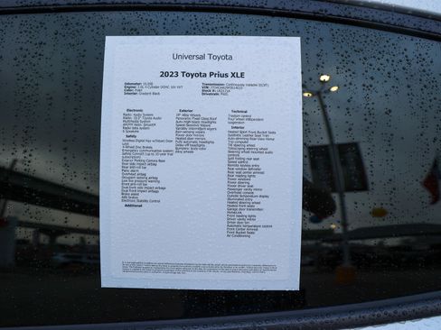 Used 2023 Toyota Prius XLE FWD image 48