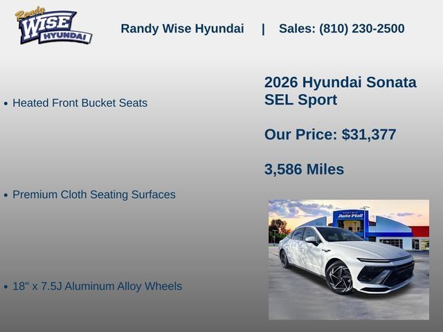 New 2026 Hyundai Sonata SEL AWD/4WD image 15