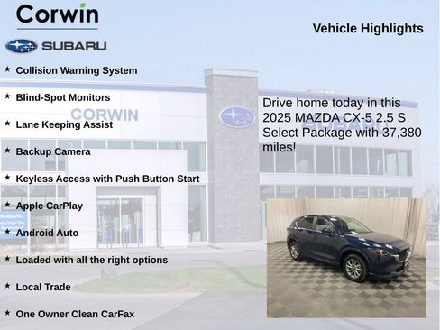 Used 2025 MAZDA CX-5 AWD 2.5 S w/ Select Package image 6