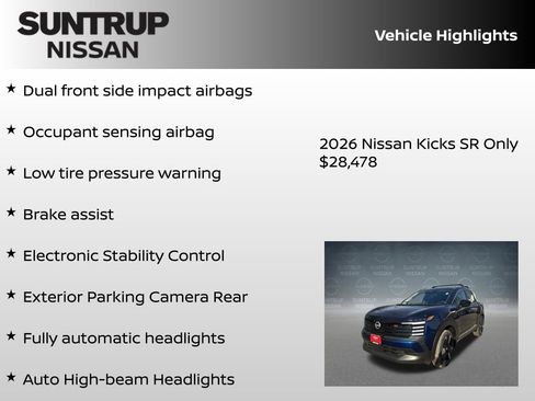 New 2026 Nissan Kicks SR FWD image 23