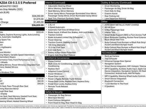 New 2026 MAZDA CX-5 Preferred AWD/4WD image 33