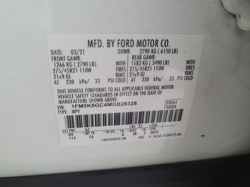 Used 2021 Ford Explorer ST w/ Equipment Group 401A AWD/4WD image 33