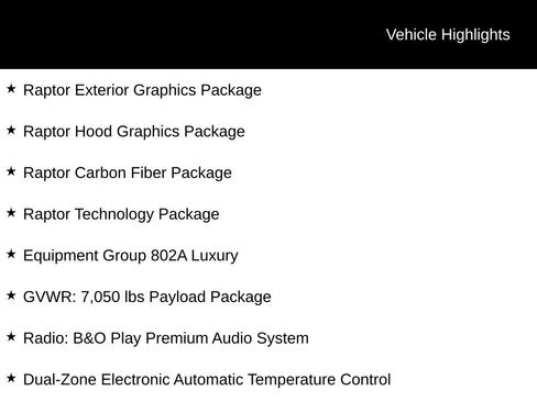 Used 2018 Ford F150 Raptor w/ Equipment Group 802A Luxury image 5