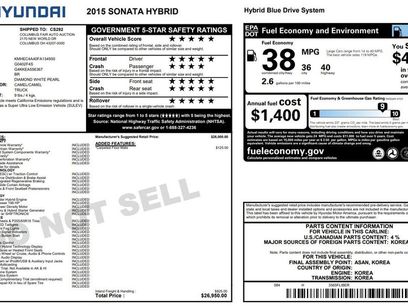 Used 2015 Hyundai Sonata Hybrid
