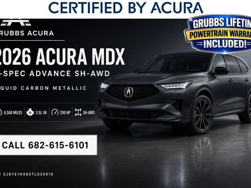 Used 2026 Acura MDX A-Spec w/ Advance Package AWD/4WD image 1