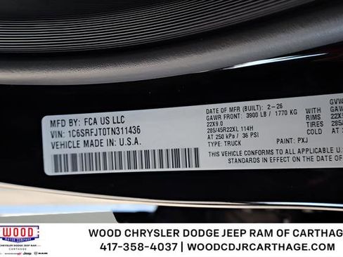 New 2026 RAM 1500 Laramie w/ Night Edition AWD/4WD image 14