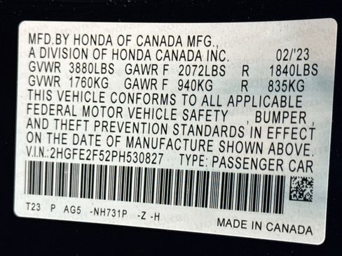 Used 2023 Honda Civic Sport image 28