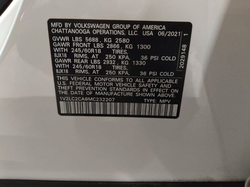 Used 2021 Volkswagen Atlas Cross Sport SE image 33