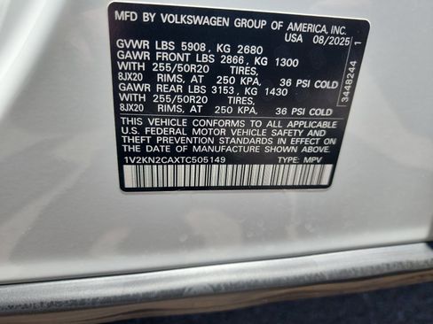 Certified 2026 Volkswagen Atlas SE w/ Panoramic Sunroof Package AWD/4WD image 25