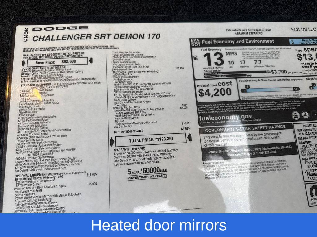 Used 2023 Dodge Challenger SRT Hellcat Redeye RWD image 31