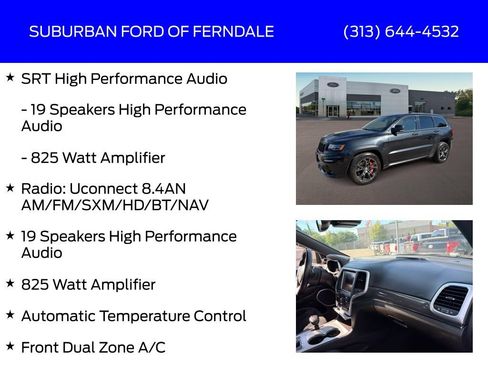 Used 2014 Jeep Grand Cherokee SRT w/ Trailer Tow Group IV AWD/4WD image 9