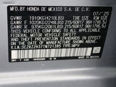 New 2026 Honda HR-V LX image 27