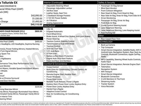 Certified 2025 Kia Telluride EX w/ EX Captain's Chair Package FWD image 1
