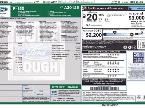 Used 2023 Ford F150 Lariat w/ Equipment Group 502A High AWD/4WD image 6
