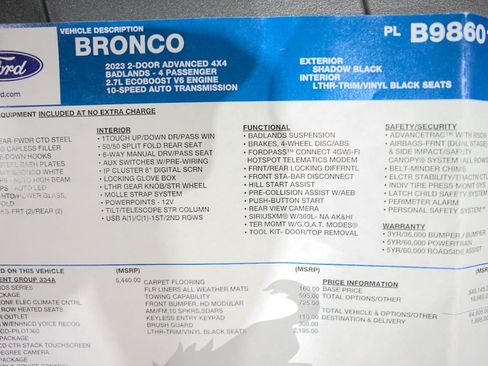 Used 2023 Ford Bronco Badlands image 27