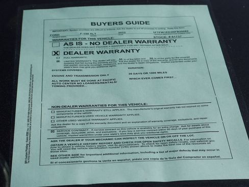 Used 2022 Ford F150 XLT w/ Equipment Group 302A High AWD/4WD image 53
