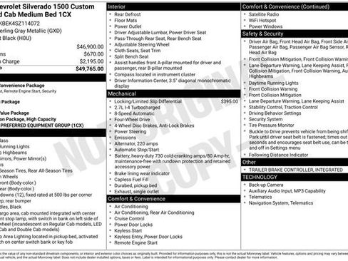 Used 2025 Chevrolet Silverado 1500 Custom AWD/4WD image 2