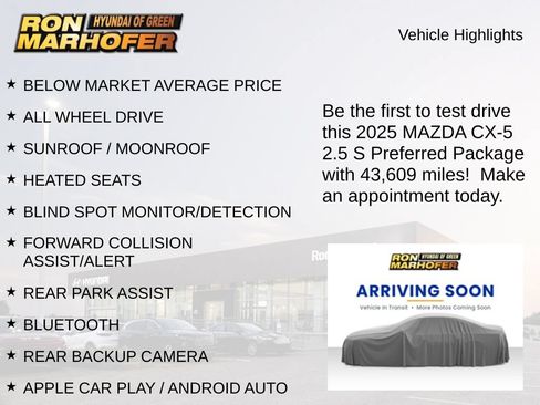 Used 2025 MAZDA CX-5 AWD 2.5 S w/ Preferred Package image 2