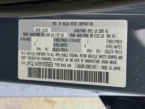 Used 2021 MAZDA MAZDA6 Carbon Edition FWD image 12