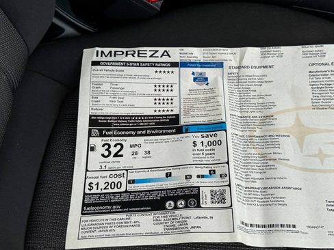 Used 2019 Subaru Impreza 2.0i w/ Eyesight AWD/4WD image 30