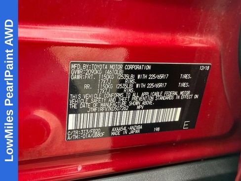 Used 2019 Toyota RAV4 LE w/ All Weather Liner Package AWD/4WD image 27